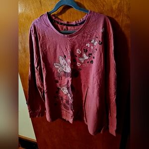 Women's Long Sleeve Top - Pink